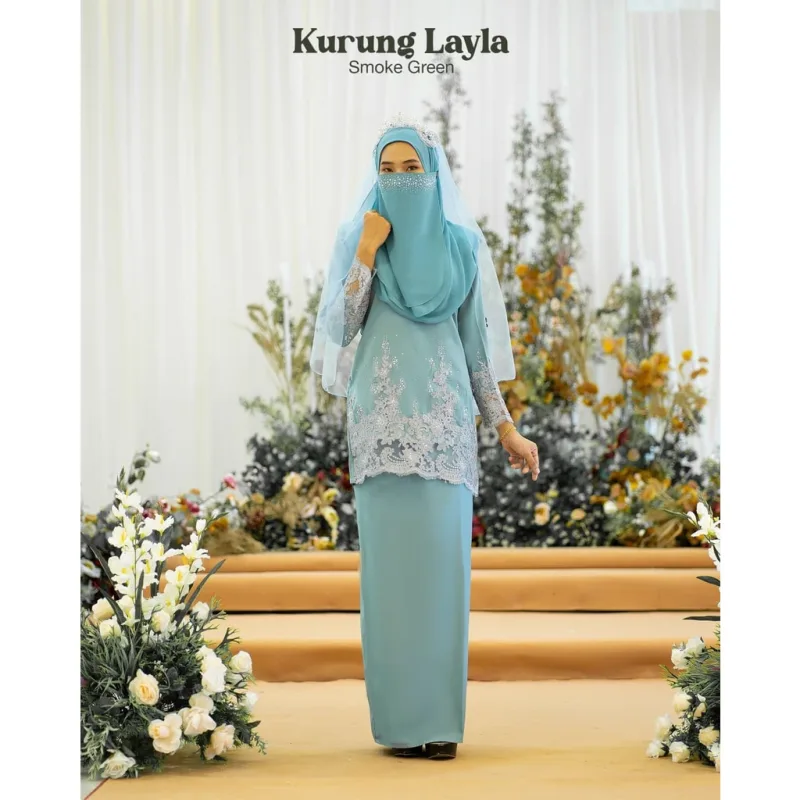 BAJU KURUNG MODEN LAYLA | BAJU KURUNG LACE SULAM ADA 5 WARNA (MOFF COLLECTIONS) thumbnail 3