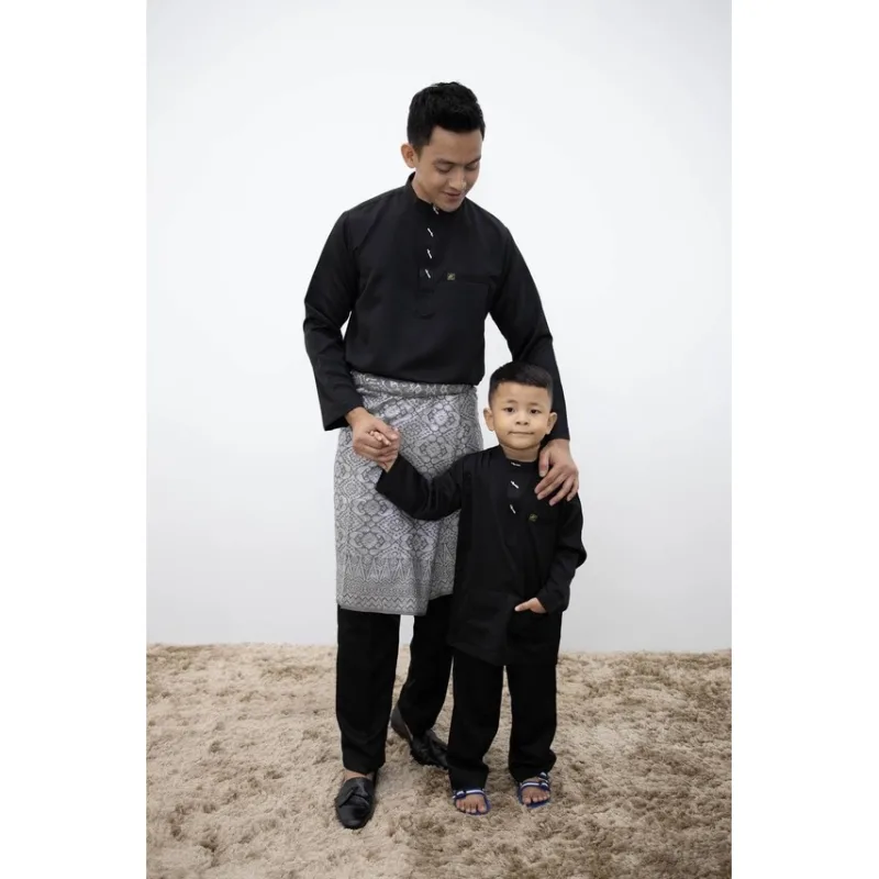 FULL SET FAMILY BAJU RAYA SEDONDON | BAJU KURUNG LAILA| KURUNG MODEN HITAM| BAJU KURUNG RAYA 2023 | BAJU MELAYU SEDONNON thumbnail 4