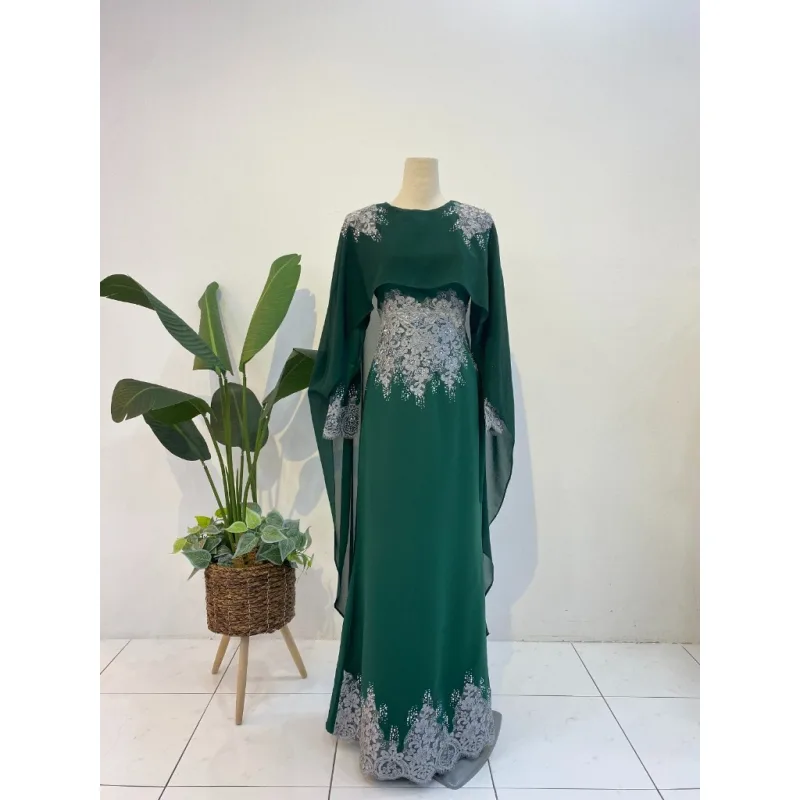 7 ITEM - 1 HARGA Bridal Set DRESS ASTIANA In EMERALD GREEN | Nikah Kahwin |Tunang | BY MOFF2U thumbnail 2