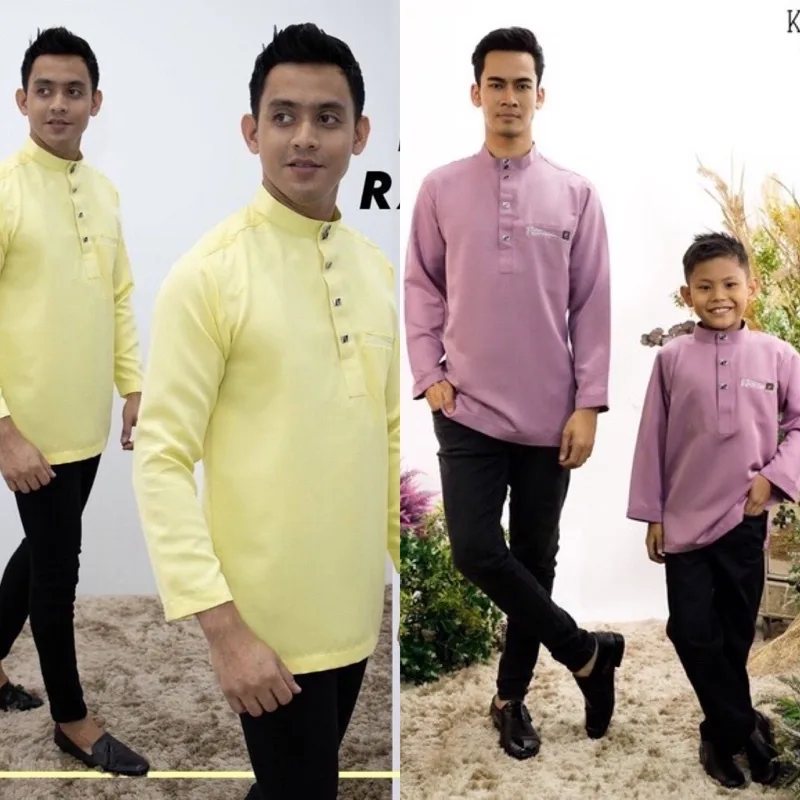 Baju BAJU Kurta Rayyan| BAJU KURTA moden Dusty Purple by moff2u thumbnail 2