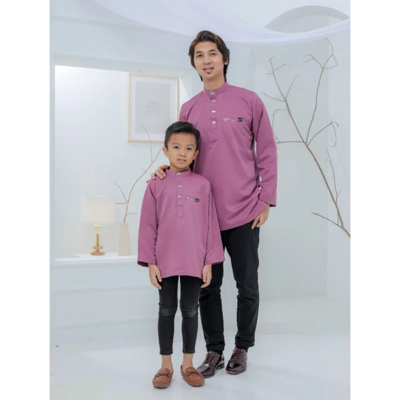 Baju BAJU Kurta Rayyan| BAJU KURTA moden Dusty Purple by moff2u
