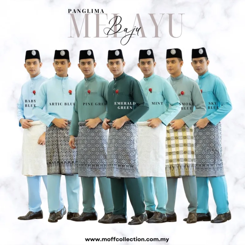 BAJU Melayu Moden Panglima In 7 COLOUR | BAJU MELAYU DEWASA BY MOFF2U