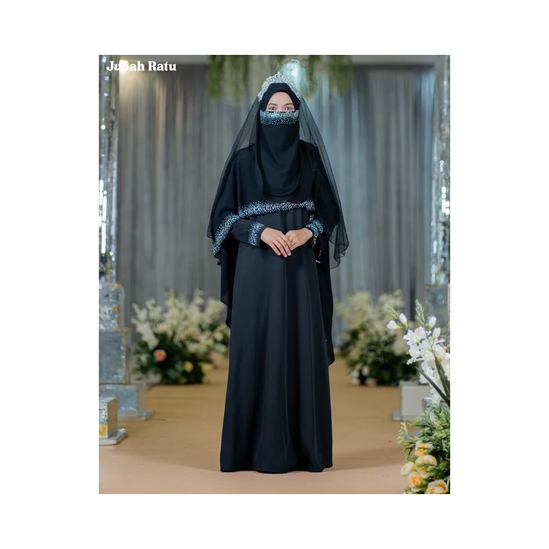 BAJU JUBAH RATU ARAB | BAJU DRESS JUBAH | MAROON| GREY | HITAM by moff2u thumbnail 5