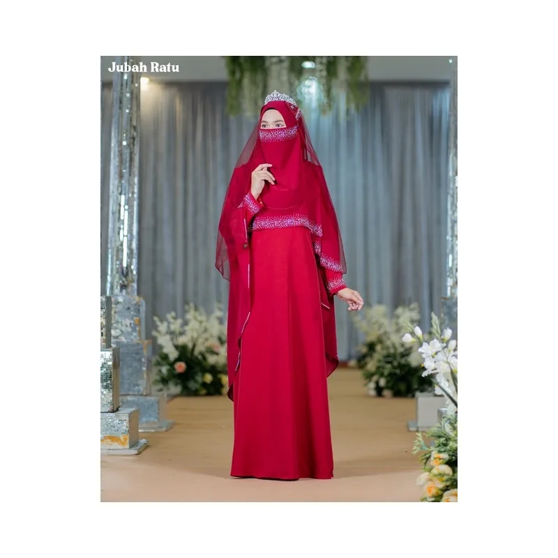 BAJU JUBAH RATU ARAB | BAJU DRESS JUBAH | MAROON| GREY | HITAM by moff2u thumbnail 3