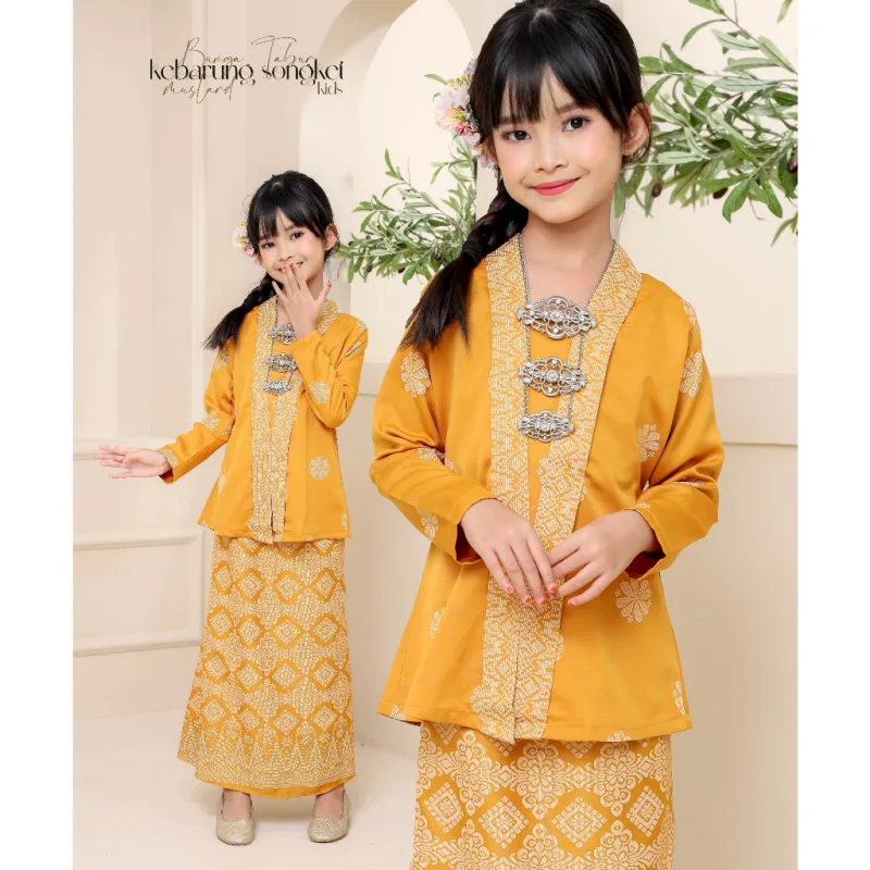 Set Family KEBARUNG IN MUSTARD I KEBARUNG Moden I Ayah Anak I Ibu I Moden I Set Family By Moff2u thumbnail 3