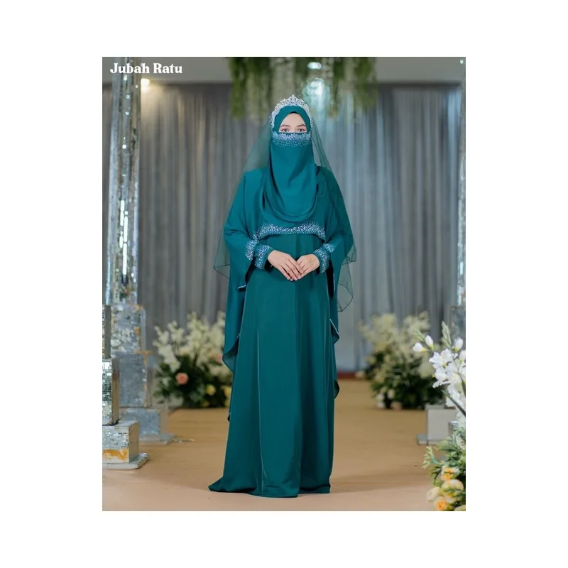 BAJU JUBAH RATU ARAB | BAJU DRESS DUSTY PURPLE BY MOFF2U thumbnail 4