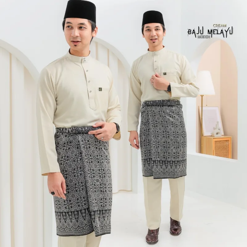 MOFF Bridal SetBAJU JUBAH Ratu Arab In Cream | Full set 8 Item | Nikah | Tunang thumbnail 2