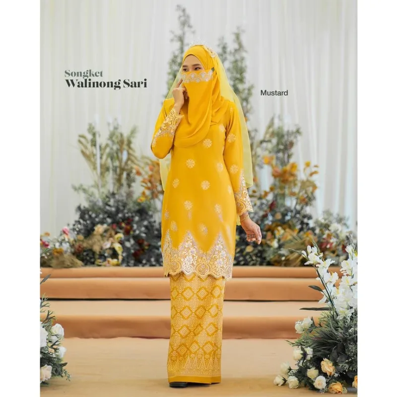 BAJU KURUNG SONGKET | KURUNG MODEN WALINONG SARI ADA 4 WARNA (MOFF COLLECTIONS) thumbnail 3