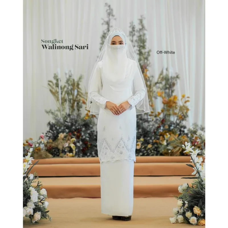 BAJU KURUNG SONGKET | KURUNG MODEN WALINONG SARI ADA 4 WARNA (MOFF COLLECTIONS) thumbnail 5