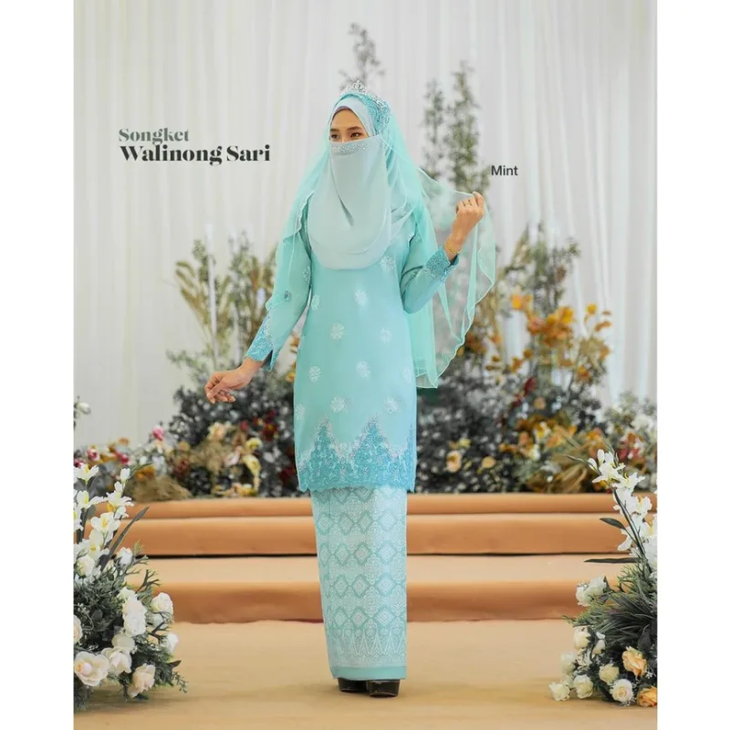 BAJU KURUNG SONGKET | KURUNG MODEN WALINONG SARI ADA 4 WARNA (MOFF COLLECTIONS) thumbnail 2