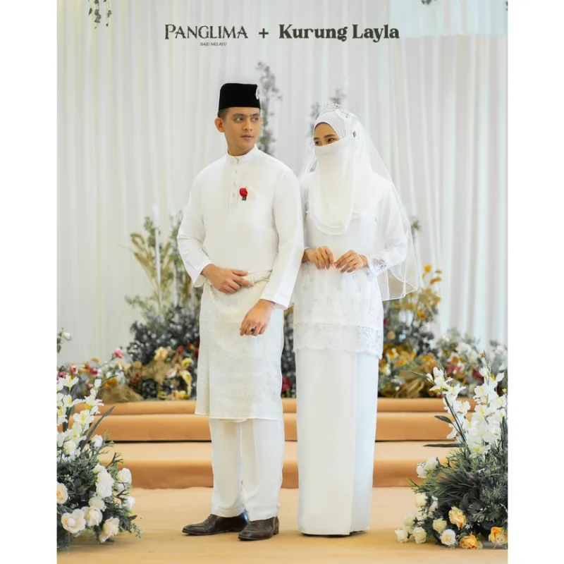 MOFF 11 ITEM - 1 HARGA Bridal Set BAJU Kurung Moden Layla Offwhite | Nikah Kahwin |Tunang | Full set Kurung Moden LACE
