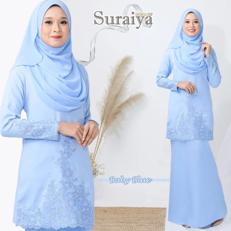 BAJU KURUNG MODEN SURAIYA KURUNG LACE 7 WARNA (MOFF COLLECTION) thumbnail 3