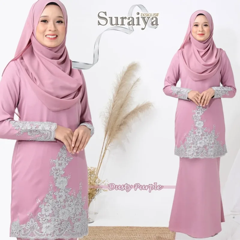 BAJU KURUNG MODEN SURAIYA KURUNG LACE 7 WARNA (MOFF COLLECTION) thumbnail 5