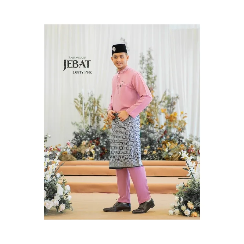 MOFF BAJU Melayu Moden Jebat In Dusty pink | BAJU MELAYU DEWASA