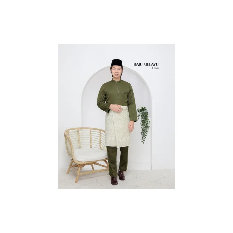 SET FAMILY KURUNG WALINONGSARI IN OLIVE BY MOFF COLLECTION thumbnail 2