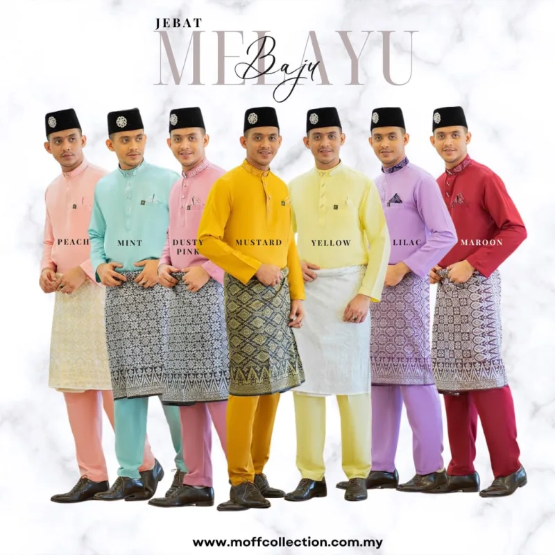 MOFF BAJU Melayu Moden Jebat In 7 COLOUR | BAJU MELAYU DEWASA