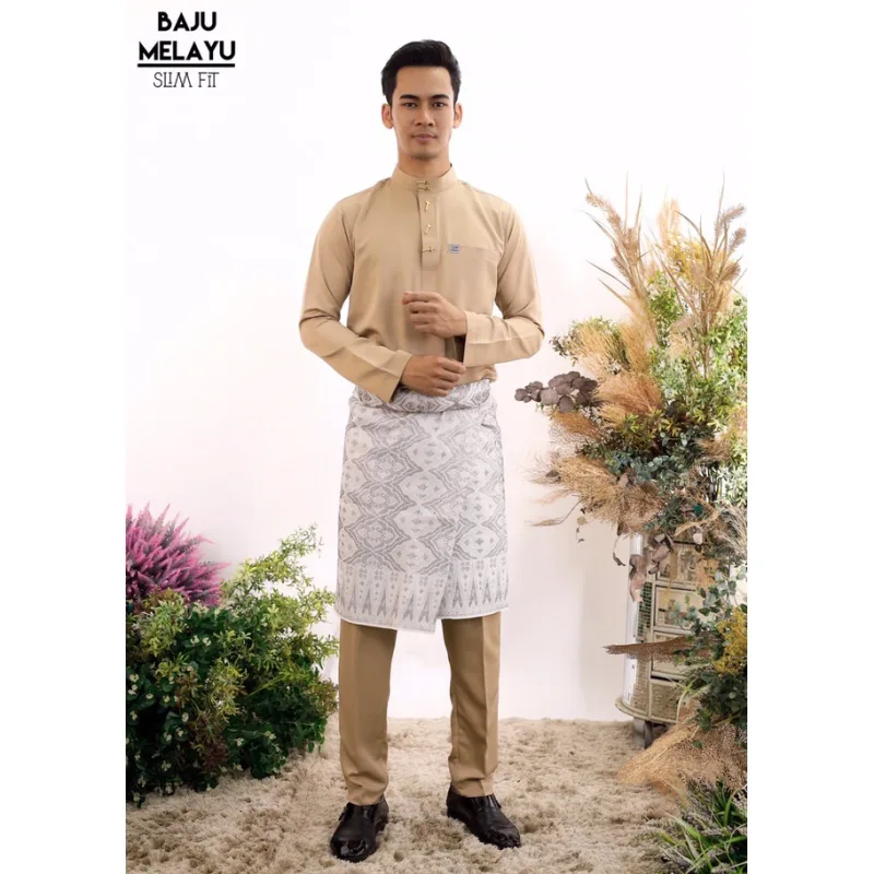 MOFF Baju Melayu Slim fit Sakura | Baju melayu I Baju melayu 2024 | Baju Melayu DEWASA thumbnail 3