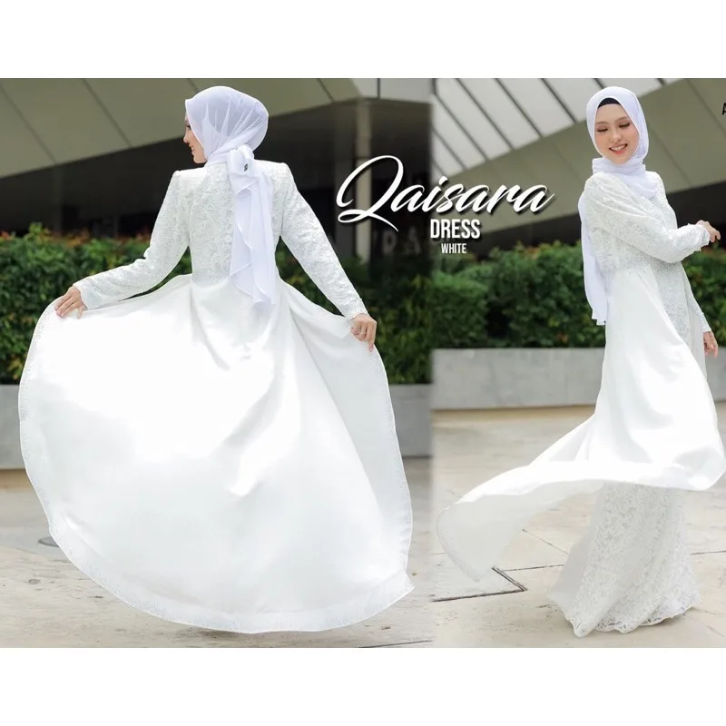 FULL SET 8 ITEM DRESS QAISARA in OFF WHITE | NIKAH | KAHWIN | TUNANG I DINNER BY MOFF2U thumbnail 2