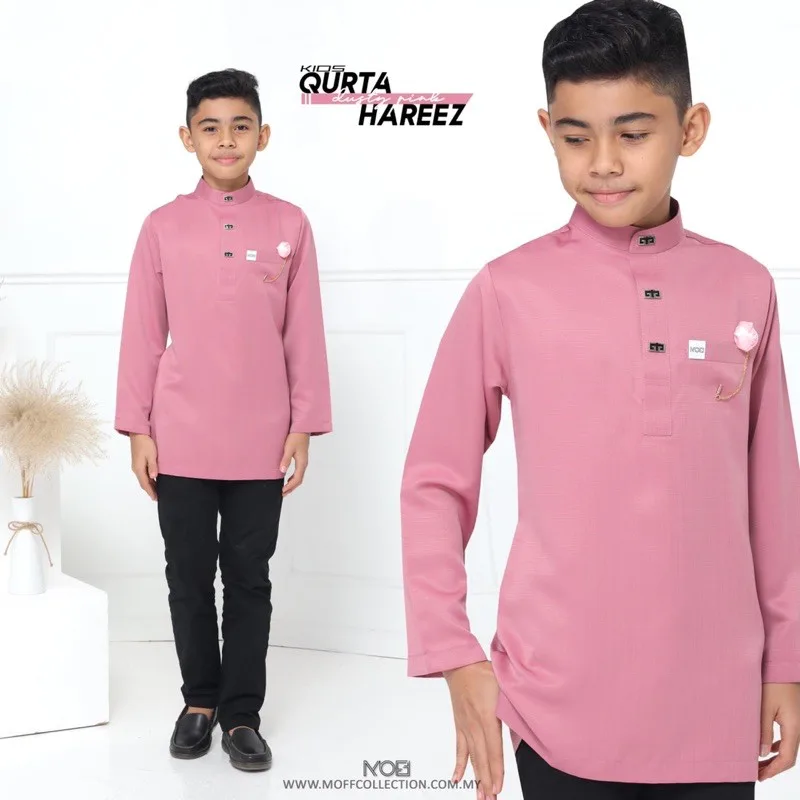 MOFF BAJU Kurta Hareez In Dusty Pink thumbnail 3
