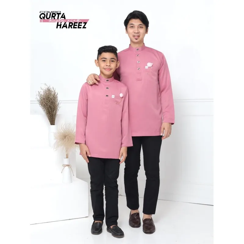 MOFF BAJU Kurta Hareez In Dusty Pink