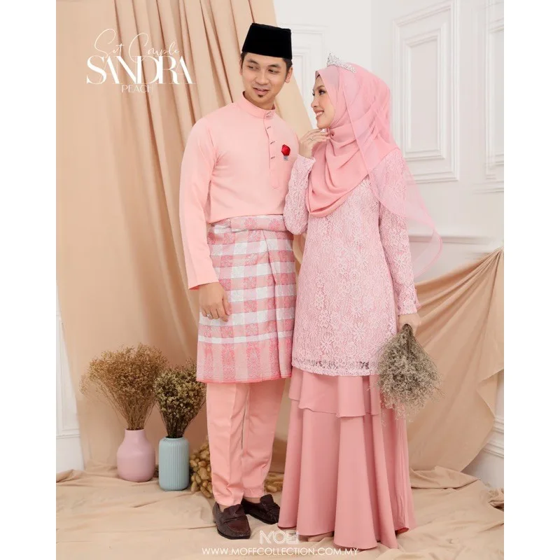 Moff Bridal Set BAJU KURUNG Sandra | Nikah Kahwin |Tunang | Full set Kurung Moden LACE thumbnail 3