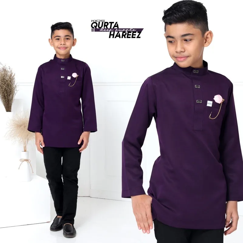 MOFF BAJU Kurta Hareez In Dark Purple thumbnail 3