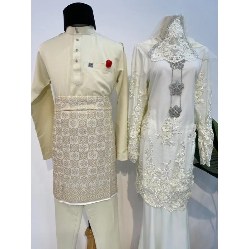 MOFF Bridal Set BAJU KURUNG Nuriz | Nikah Kahwin |Tunang | Full set Kurung Moden
