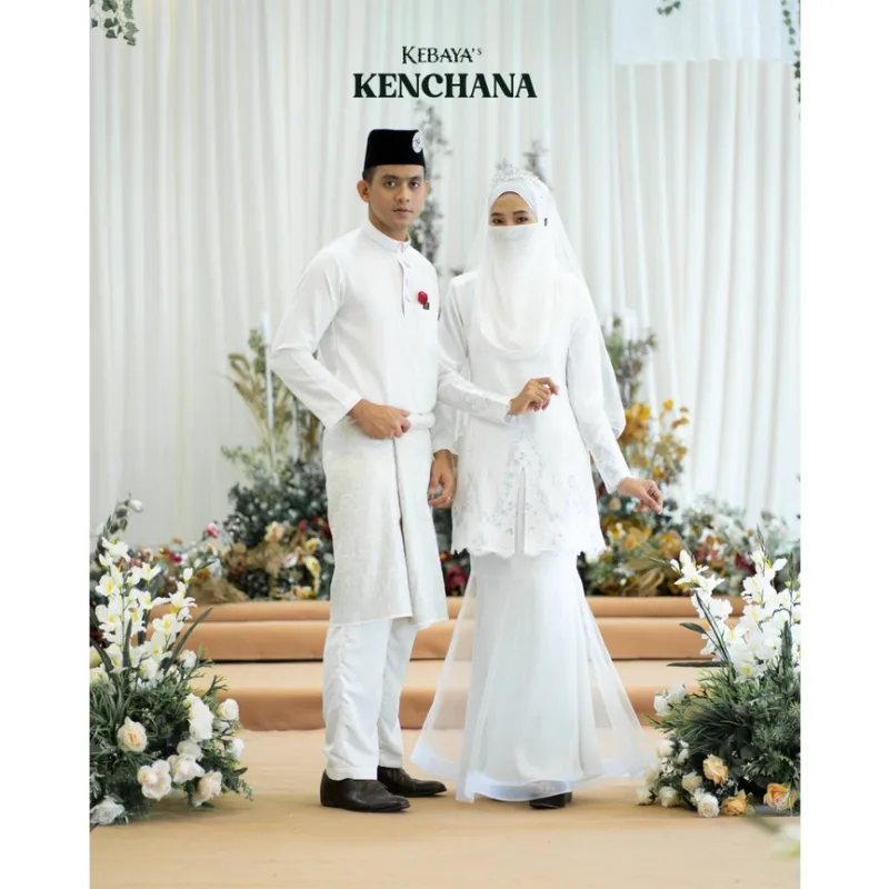 MOFF Bridal Set BAJU KURUNG Kenchana In Offwhite | Nikah Kahwin |Tunang | Full set Kurung Moden| BAJU KEBAYA