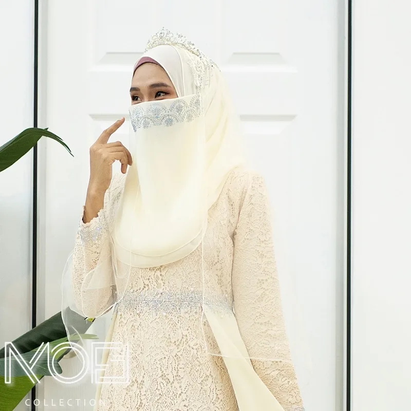 BRIDAL ACCESORIES | SHAWL | PURDAH | VEIL |veil nikah by moff2u thumbnail 2