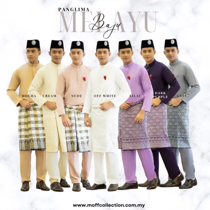 BAJU Melayu Moden Panglima 7 COLOUR | BAJU MELAYU DEWASA BY MOFF2U