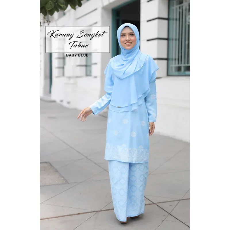 BAJU KURUNG SONGKET TABUR| Khimar Umairah |tudung BY MOFF2U thumbnail 5