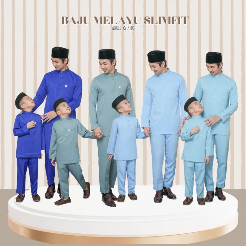BAJU MELAYU SLIM FIT Material Sakura | BAJU MELAYU DEWASA BY MOFF2U