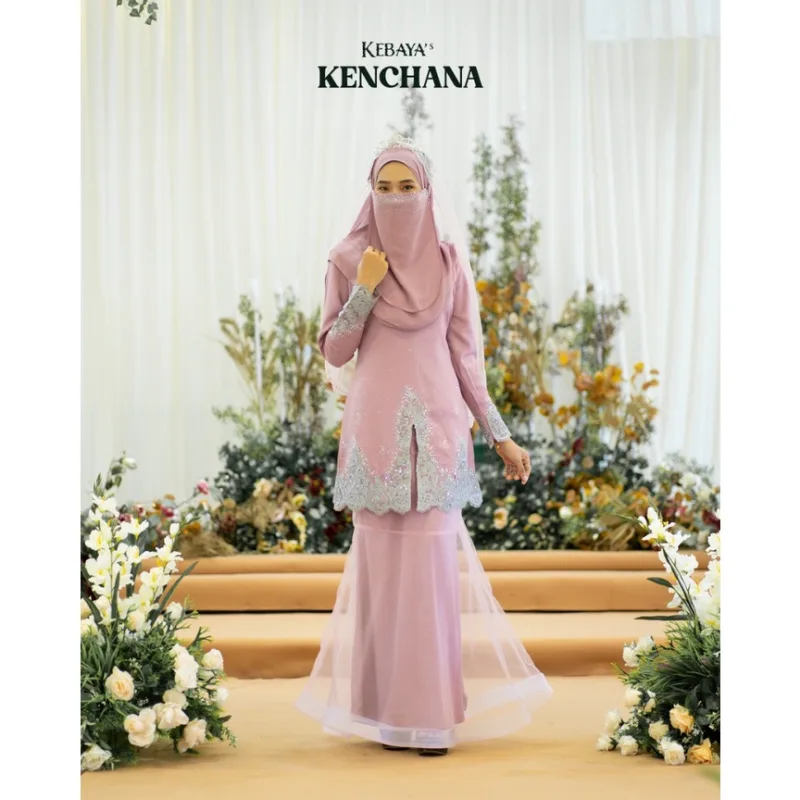 11 ITEM - 1 HARGA Bridal Set BAJU KEBAYA Kenchana Dusty Purple | Nikah Kahwin |Tunang | BAJU Kurung Moden BY MOFF2U thumbnail 3