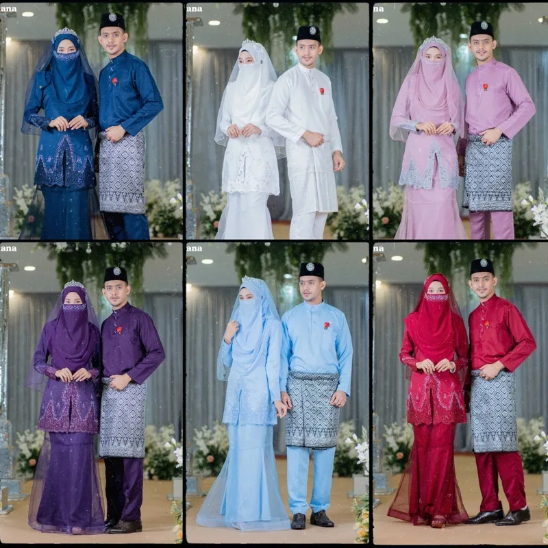11 ITEM - 1 HARGA Bridal Set BAJU KEBAYA Kenchana Dusty Purple | Nikah Kahwin |Tunang | BAJU Kurung Moden BY MOFF2U thumbnail 2