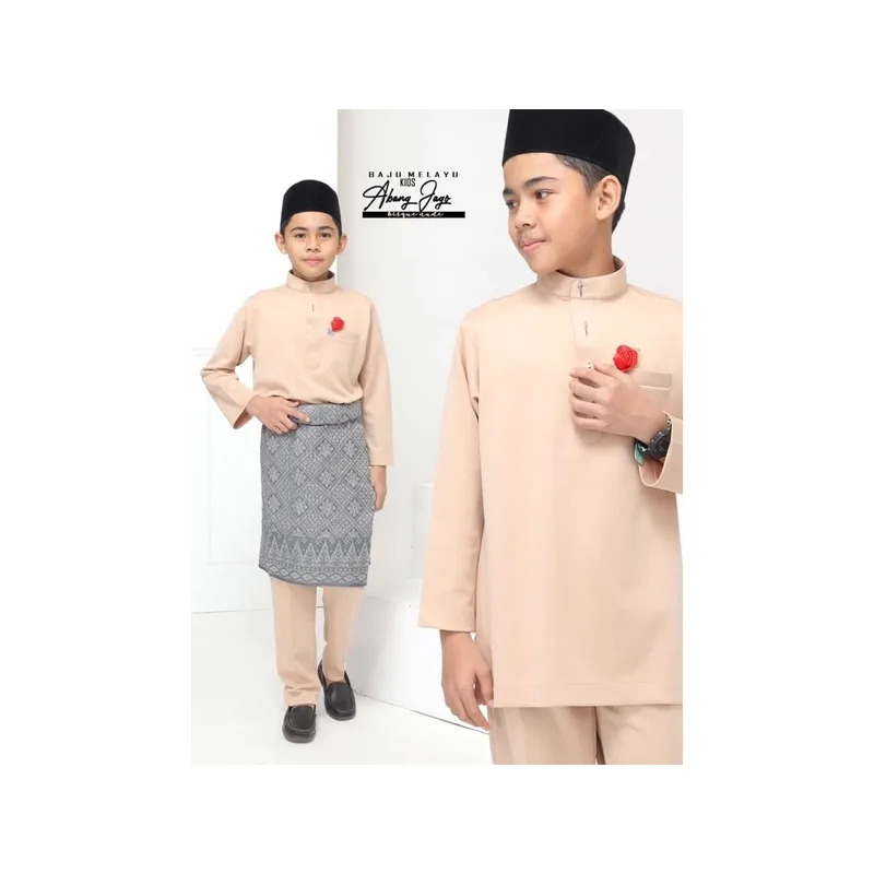 BAJU MELAYU BANG JAGO| BAJU MELAYU SLIM FIT NUDE DAN CREAM BY MOFF2u thumbnail 5