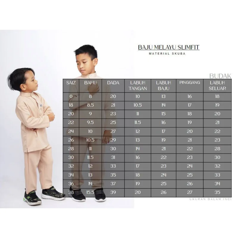 BAJU MELAYU BANG JAGO| BAJU MELAYU SLIM FIT NUDE DAN CREAM BY MOFF2u thumbnail 3