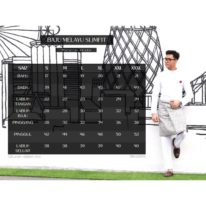 BAJU MELAYU BANG JAGO PUTIH /OFF WHITE | BAJU MELAYU SLIM FIT | BAJU MELAYU DEWASA | BAJU MELAYU | NIKAH|TUNANGBY MOFF2U thumbnail 5