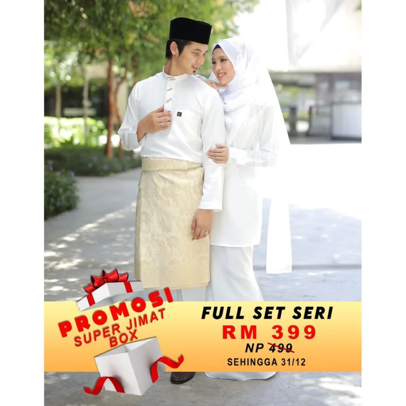 MOFF Bridal Set BAJU Kurung Seri | Nikah Kahwin |Tunang | Full set Kurung Moden