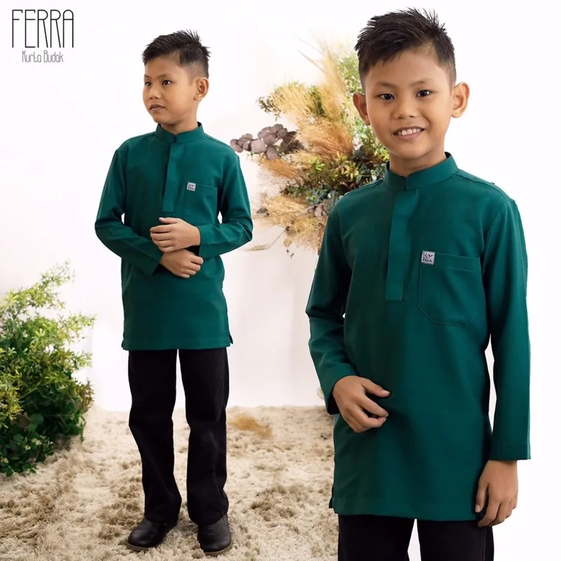 set family BAJU KURUNG Ferra Kurung Kedah [ADULT] | Wudhu' Friendly BY MOFF2U thumbnail 2