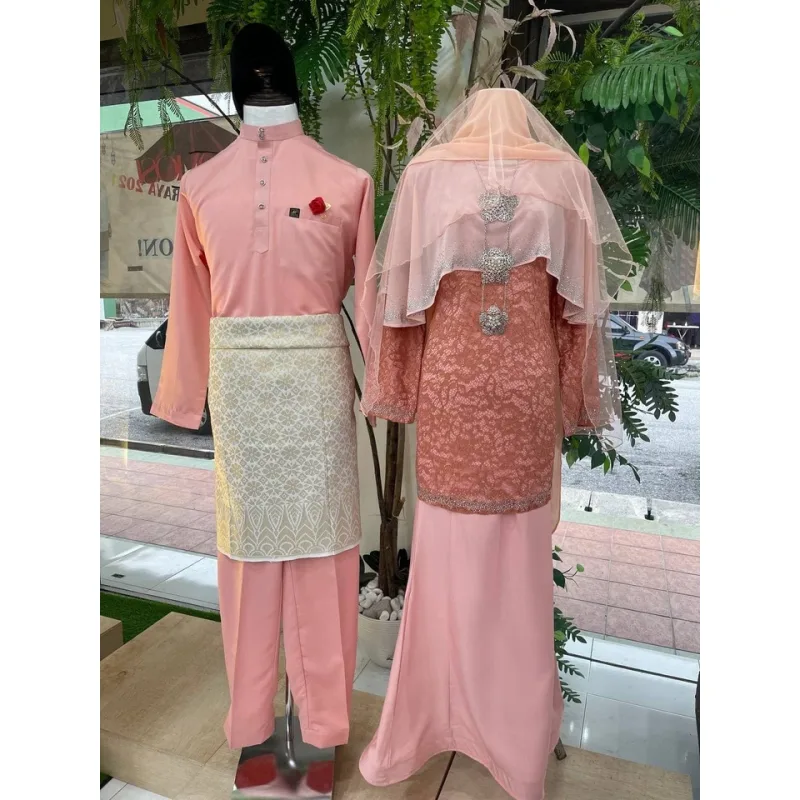 MOFF Bridal Set BAJU KURUNG Mawar | Nikah Kahwin |Tunang | Full set Kurung Moden thumbnail 4