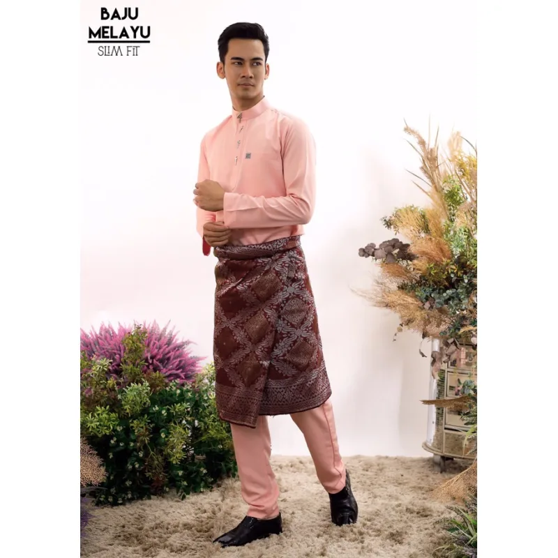 MOFF Baju Melayu slim Fit |Slimfit Sakura Off white | BAJU MELAYU DEWASA 6 WARNA thumbnail 4