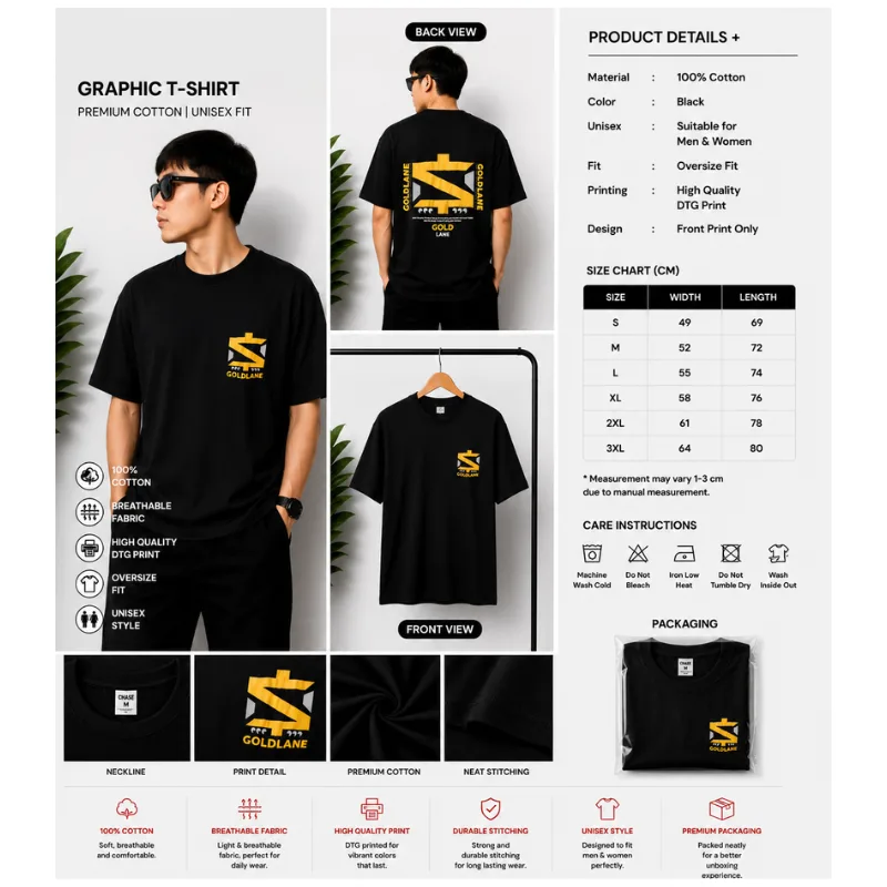 Goldlane Graphic Oversize T-Shirt
