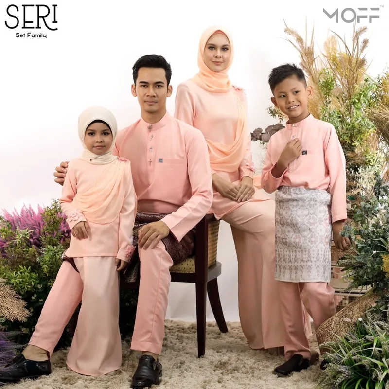 MOFF Seri Kurung In Peach | Nikah | Tunang | Konvo | BAJU KURUNG MODEN | BAJU KURUNG DEWASA | BAJU KURUNG BUDAK | FULL S