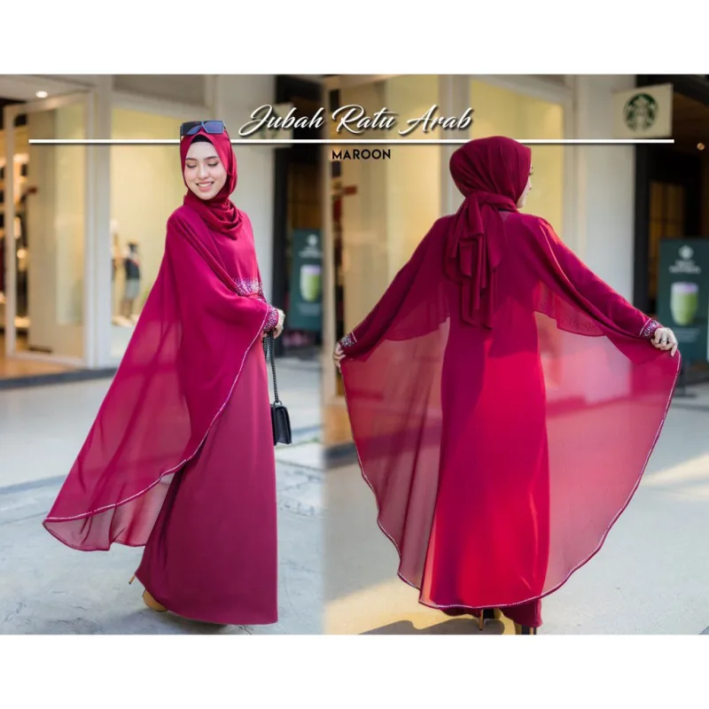 HOT!!! BAJU JUBAH RATU ARAB | BAJU dress | Jubah Moden BY MOFF2U thumbnail 2