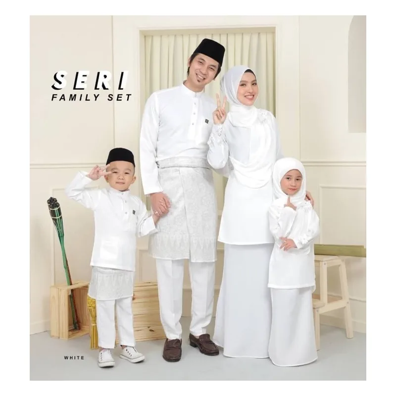 MOFF BAJU Kurung Moden SERI White | Tunang | Nikah | Konvo | BAJU KURUNG MODEN | BAJU KURUNG DEWASA | BAJU KURUNG BUDAK