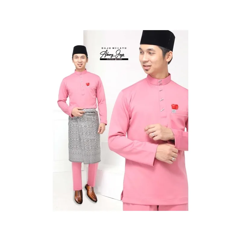 BAJU MELAYU SLIM FIT | BAJU MELAYU BANG JAGO DUSTY PINK| BAJU MELAYU DEWASA | BAJU MELAYU BUDAK BY MOFF2U thumbnail 3