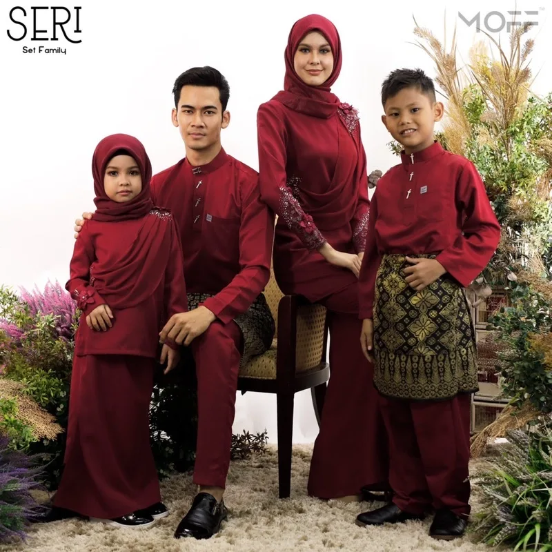MOFF BAJU Kurung Moden SERI Maroon | Kurung Lace | BAJU KURUNG MODEN | BAJU KURUNG DEWASA | BAJU KURUNG BUDAK