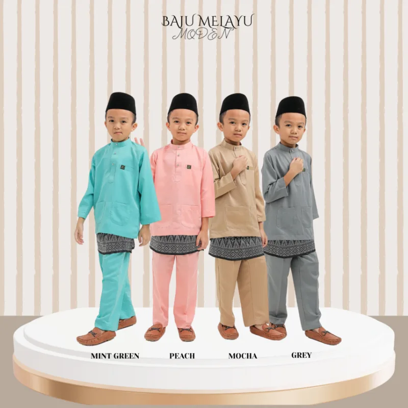 MOFF BAJU MELAYU Sakura Moden Kids | BAJU MELAYU BUDAK