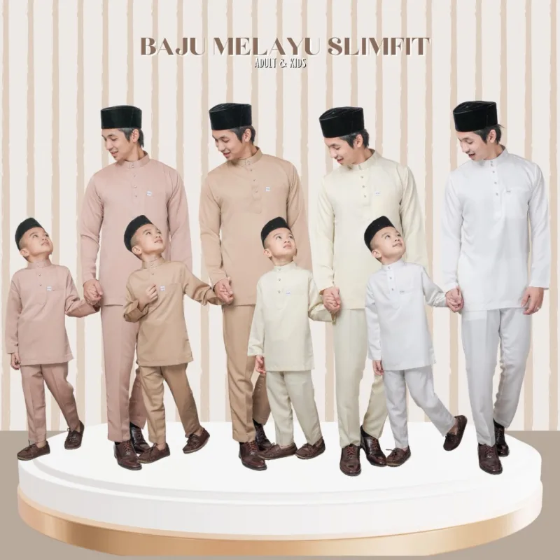 BAJU Melayu Slim fit Sakura in 4 COLOUR | BAJU MELAYU RAYA BY MOFF2U