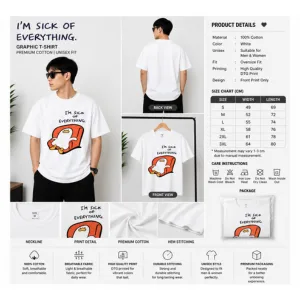 I’m Sick Of Everything Graphic T-Shirt thumbnail 2